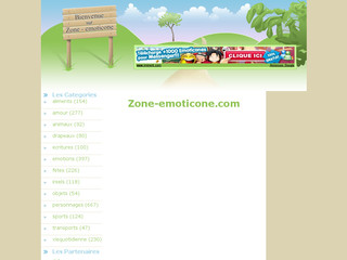 Aperçu visuel du site http://www.zone-emoticone.com