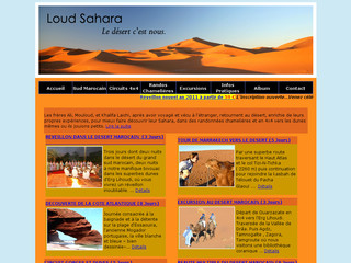 Aperçu visuel du site http://www.loudsahara.com