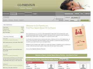Aperçu visuel du site http://www.co-parents.fr