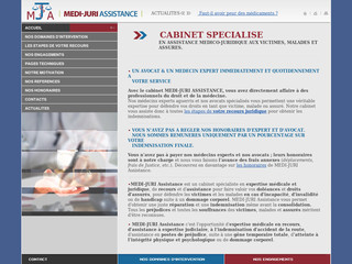 Aperçu visuel du site http://www.medi-juri-assistance.fr