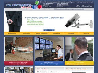 Aperçu visuel du site http://www.pc-formations-securite.com