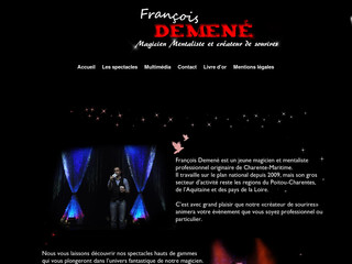 Aperçu visuel du site http://www.francoisdemene.com