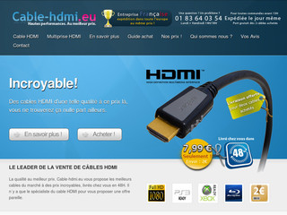 Aperçu visuel du site http://www.cable-hdmi.eu