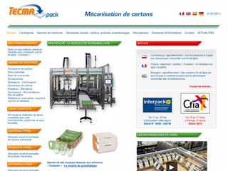 Mécanisation de cartons, machines d’emballages - Tecma-pack.fr