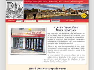 Aperçu visuel du site http://www.immobilier-depardieu.fr