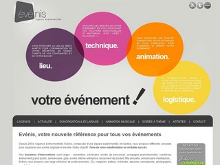 Aperçu visuel du site http://www.evenis.fr