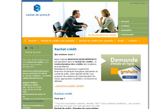 Aperçu visuel du site http://www.rachat-de-prets.fr