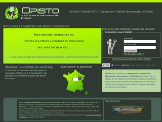Aperçu visuel du site http://www.opisto.fr