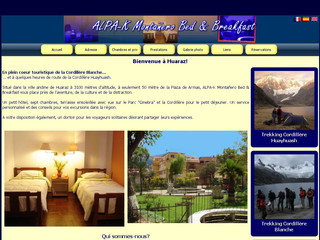 Aperçu visuel du site http://www.hotel-huaraz.com