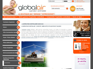 Aperçu visuel du site http://www.globalair.fr