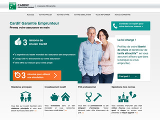 Aperçu visuel du site http://www.assurance-credit.cardif.fr