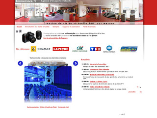 Aperçu visuel du site http://www.immersive.fr