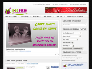 Aperçu visuel du site http://www.k-do-perso.fr