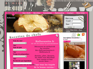 Aperçu visuel du site http://www.hellorecette.fr