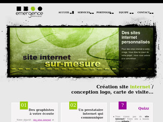 Aperçu visuel du site http://www.emergence-graphique.fr