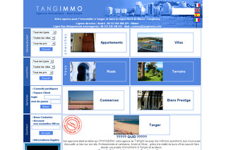 Aperçu visuel du site http://www.immobilier-tanger-maroc.com