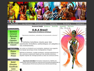 Aperçu visuel du site http://www.obabrasil.com