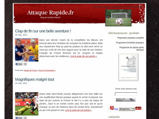 Aperçu visuel du site http://attaquerapide.fr/