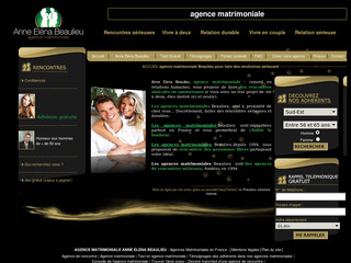 Aperçu visuel du site http://www.agence-matrimoniale-beaulieu.com