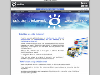 Aperçu visuel du site http://www.soliles.fr
