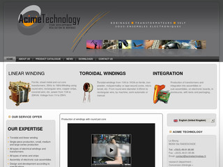 Aperçu visuel du site http://www.acimetechnology.fr