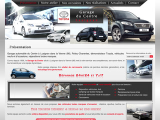 Aperçu visuel du site http://www.garage-automobile-ducentre.com