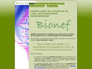 Outils de mesure de la qualité de l'eau sur Bionef.fr
