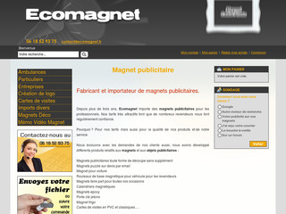 Aperçu visuel du site http://www.ecomagnet.fr