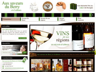 Aperçu visuel du site http://www.aux-saveurs-du-berry.com