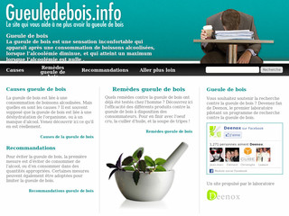 Aperçu visuel du site http://gueuledebois.info/