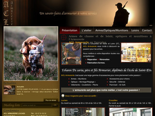 Aperçu visuel du site http://www.armes-chasse-loisirs.com