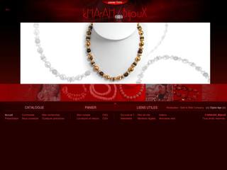 Aperçu visuel du site http://www.kharah-bijoux.com