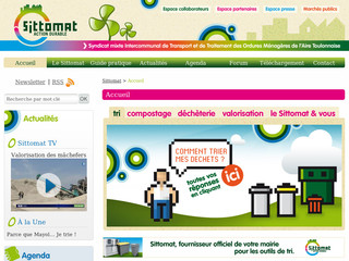 Aperçu visuel du site http://www.sittomat.fr