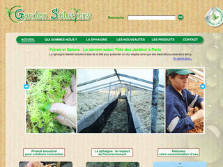 Aperçu visuel du site http://www.gardensolutions.fr