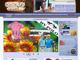Aperçu visuel du site http://www.boutik-equestre.com
