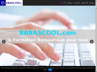 Aperçu visuel du site http://babascool.com