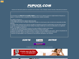 Aperçu visuel du site http://www.pupuce.com