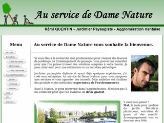 Aperçu visuel du site http://auservicedamenature.free.fr