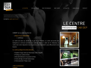 Aperçu visuel du site http://www.esthetique-lyon-cabdep.fr