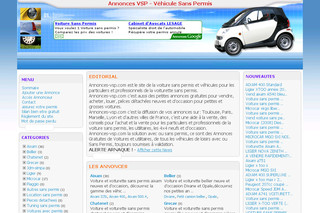 Aperçu visuel du site http://www.annonces-vsp.com