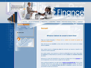 Aperçu visuel du site http://www.s-finance.fr