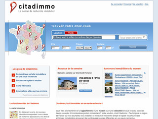 Aperçu visuel du site http://www.citadimmo.fr