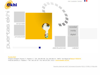 Aperçu visuel du site http://puertasekhi.com/fr/accueil.php