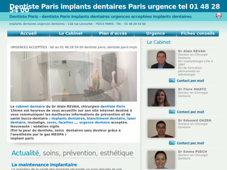 Dentiste urgences et implants dentaires à Paris - Dr-revah-alain. chirurgiens-dentistes .fr