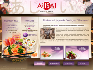 Aperçu visuel du site http://www.ajisai.fr