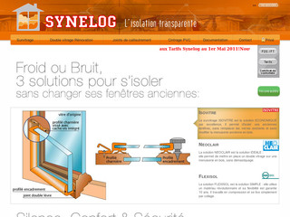 Aperçu visuel du site http://www.synelog.fr