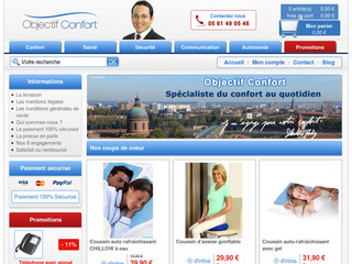 Aperçu visuel du site http://www.objectifconfort.fr
