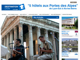Aperçu visuel du site http://www.destination-lyon.fr