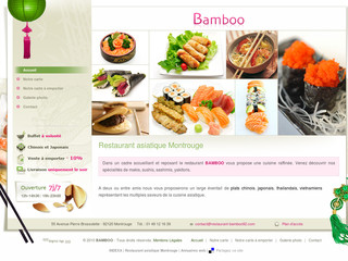 Aperçu visuel du site http://www.restaurant-bamboo92.com