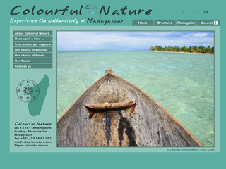 Aperçu visuel du site http://www.colourfulnature.com